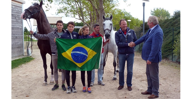 L'équipe de Dressage du Brésil à Deauville