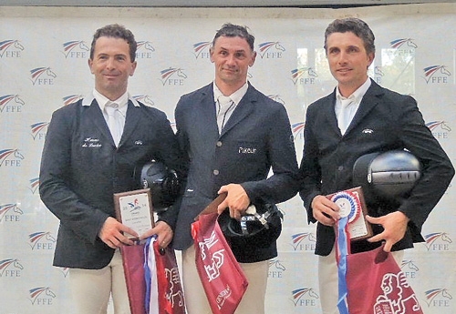 Le podium : Jérôme Hurel, Laurent Goffinet et Alexis Gautier