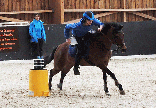 La première journée des Jeux Equestres Régionaux a permis de mettre en exergue le pony-games. Thomas Le Guern en a été un des acteurs.