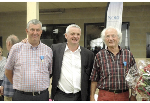 Pierre Dorchies, Alain Cattoire et Thierry Lazaro, Député Maire de Phalempin