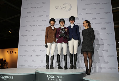 Le podium: Yasmina Bocti (au centre) Chiara Amor et Solène Levallois (@sportfot)