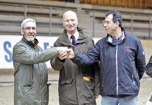 Présidents pour quelques jours encore : (de gauche à droite) Jacques Letzgus (Alsace), Bernard Morhain (Lorraine) Michel Guiot (Champ-ardenne)