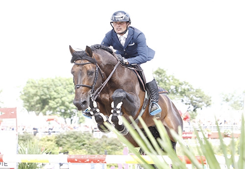 Thomas Rousseau et l’étalon Up To you*GFE (Calvaro), à St Lô (photo ER)