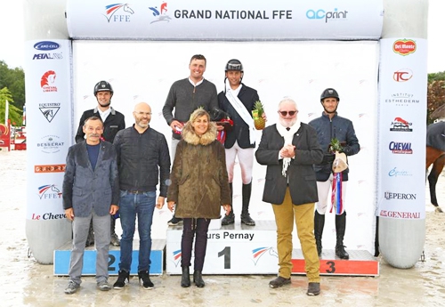 Le podium de la 4e étape du Grand National FFE - AC Print (© FFE/PSV)