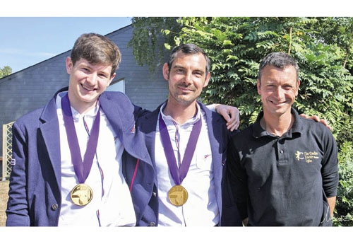 Lambert Leclezio, François Athimon et Thibaut Vallette tous 3 médaillés aux JEM de Tryo