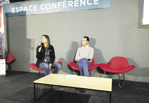 Conférence sur le métier de coach avec Bertrand Lebarbier (à droite)