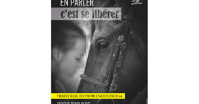 L'Affiche de la campagne d'information de la Fédération française d'équitation