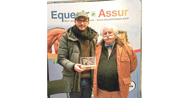 Constant Jacquot à Avignon en compagnie de Régis Bouchet membre du jury de l’innovation à Cheval Passion (© CA)