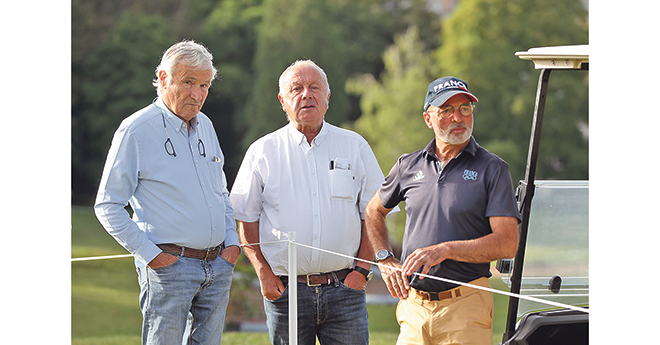 Pierre Michelet, Thierry Touzaint et Jean-Pierre Blanco