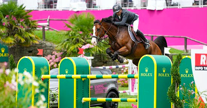 Julien Epaillard sur Gracieux du Pachis dans le Rolex Grand Prix de Dinard (© Sportfot)