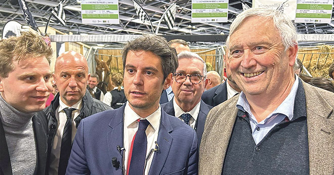Olivier de Seyssel aux cotés du Premier Ministre au Salon de l’Agriculture (© SHF)