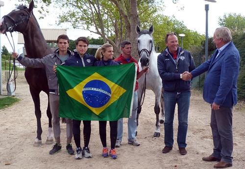 L'équipe de Dressage du Brésil à Deauville
