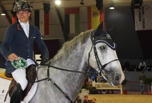 CSI3*- W El Jadida : FIDEL CASTRO VD WITHOEVE lors de la remise des prix de la 135. © Fédération Royale Marocaine des Sports Equestres
