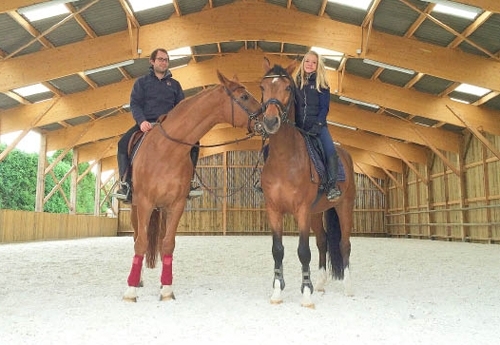 Benjamin Barbot et sa compagne à Villez sur le Neubourg