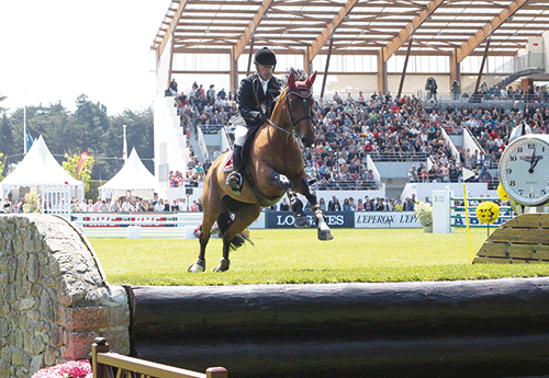 Michel Hécart (FRA) et Nokia de Brekka, vainqueurs du Derby de La Baule 2014. Photo PSV Jean Morel.