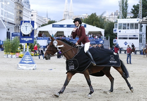 Photo : Jessica Springsteen et Davendy S (Stefano Grasso/LGCT)