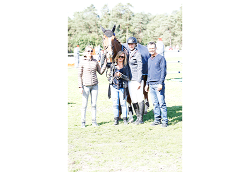 Isabelle Robin - argent cavalière et son patron Jean-Luc Mourrier