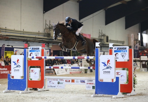 Le couple vainqueur Laurent Le Vot/Rosaline du Park (© FFE/PSV)