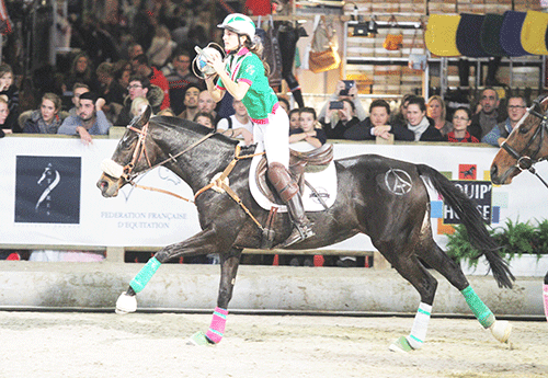 Horseball Vieuxchamps (vert) face à Chambly (blanc rayé) Photos Pascale Vacher