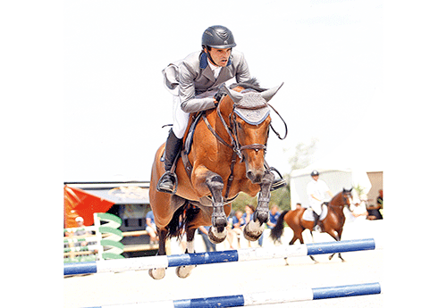 Andrés Rodriguez avait remporté le CSI** de Courlans en 2014, avec Fifty Fifty (Photo ER)