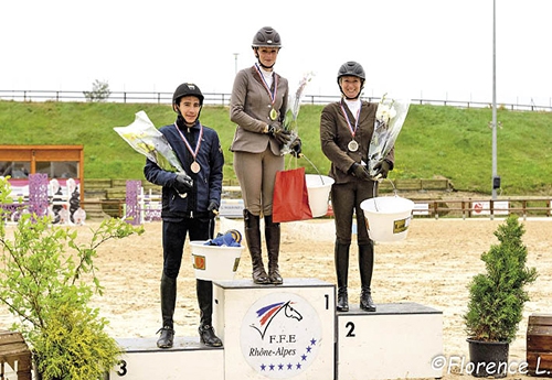 Le podium Amateur 1 : M. Collet, A. Revel et M. Gaffiot