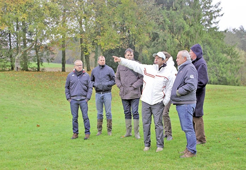 En visite la semaine dernière, sur le terrain à Vittel
