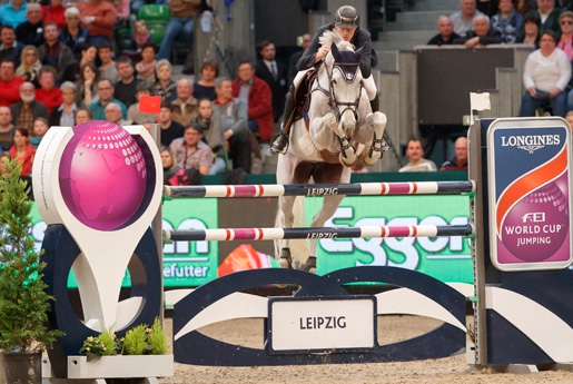 Gregory Wathelet (BEL) et Coree, Longines FEI World Cup Jumping, Leipzig (Photo: FEI/Stefan Lafrentz)