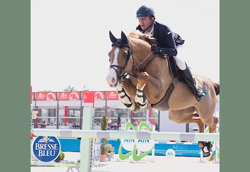 Simon Lorrain et Quavarotti Val Fleuri s'étaient déjà distingués quinze jours plus tôt au CSI4* de Bourg-en-Bresse (Photo ER)