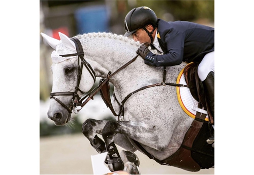 Le couple René Lopez et Con Dios III au CSIO de Barcelone (Crédit photo Frank Fotistica)