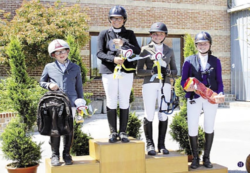 Podium Elite poney D (Crédit Mélanie Wiart)