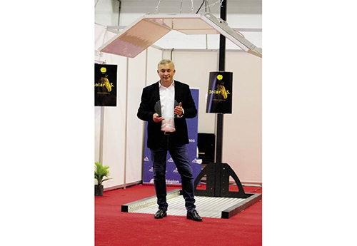 Le trophée Horse Innov pour Frédéric Joubert et son solarium intelligent