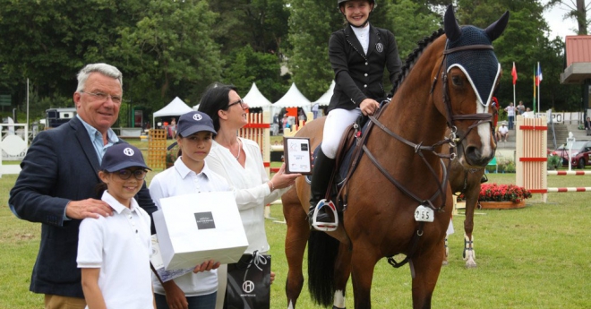 La lus jeune cavalière du concours