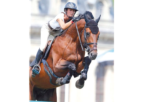 Pénélope et Vagabond de la Pomme, ici à Chantilly