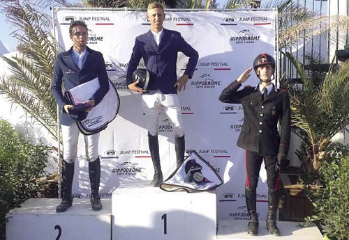 Nicolas Delmotte s’impose lors du GP avec Darmani (© GPA Jump Festival)