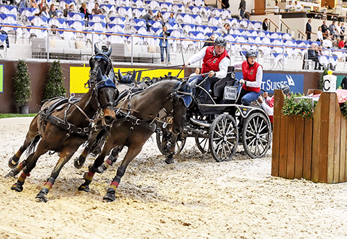 Genève connut aussi la victoire de Boyd Exell et vibra devant les attelages (© Patrick Jean )