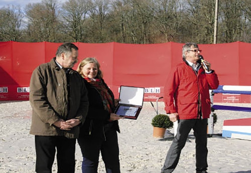 Frédérique et Frédéric Neyrat avec Bernard Chanet