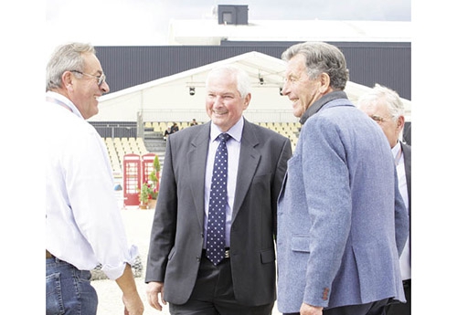 Les hommes du président : de gauche à droite Uliano, le chef de piste international italien, Alain Landais, Jaques Robert et Pascal Bouvet (©ER)