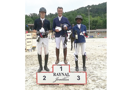 Wilfrid Prud’Homme sur le podium