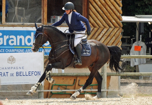 Laetitia Mailly et Douglas du Gué, l'étalon maison, Vice-Champion du CIR des 5 ans