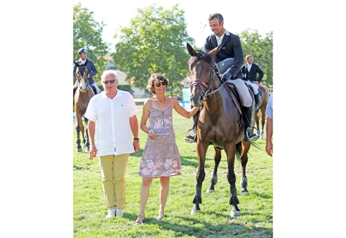 Avec Mme Fedry, naisseuse du cavalier et du cheval