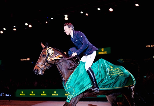 Le Suédois Henrik von Eckermann avec Toveks Mary Lou (Rolex Grand Slam/Ashley Neuhof)