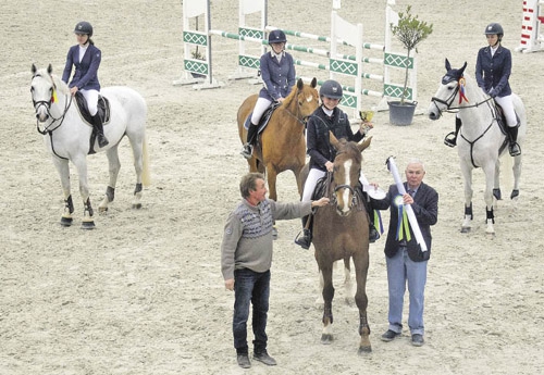 Julia Pouille,son papa Michel et Jean Pierre Marson