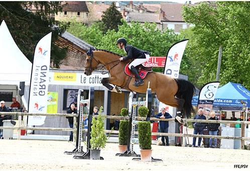 4e étape du Grand National FFE-Cluny, 26-28 avril 2019. Benoit Cernin et Uitlanders du Ter (Photo FFE/PSV)