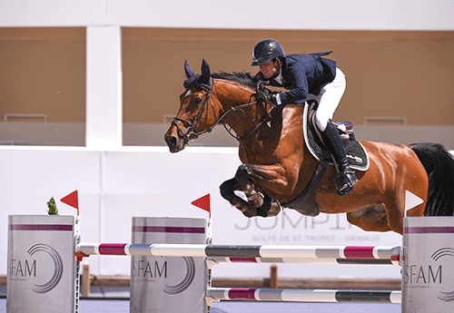 Romain Dreyfus/Niara d'Elsemdam Z (© Hubside Jumping/Marco Villanti) 