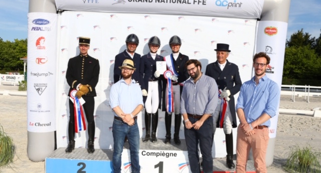 Le podium dressage (FFE/PSV)