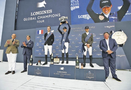 La fille du boss Jessica Springsteen s’offre son premier 5* à St Tropez, Simon Delestre est 3e (© Filippo Gabutti)