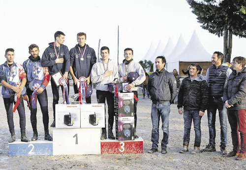 Le podium du Championnat de France Club Élite Excellence (© Justine Braud)
