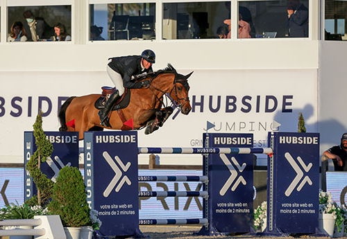 David Will et Quentucky Jolly gagnent la 1,50m (© HUBSIDE JUMPING - Filippo Gabutti)