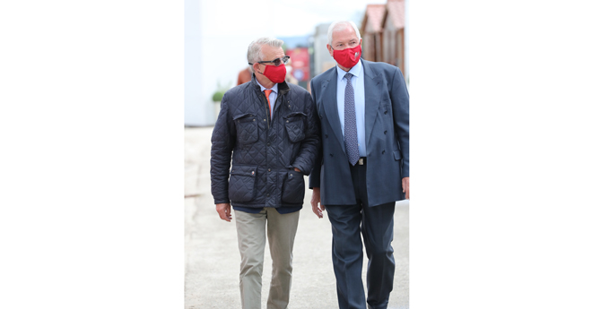 Frédéric Morand, vice-président de la FFE accueilli par Alain Landais (© ER)