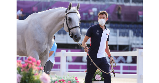 Simon Delestre et Berlux Z feront leur entrée dans l’épreuve par équipes de saut d’obstacles des Jeux olympiques à Tokyo prévue vendredi 6 août (© FFE/PSV)